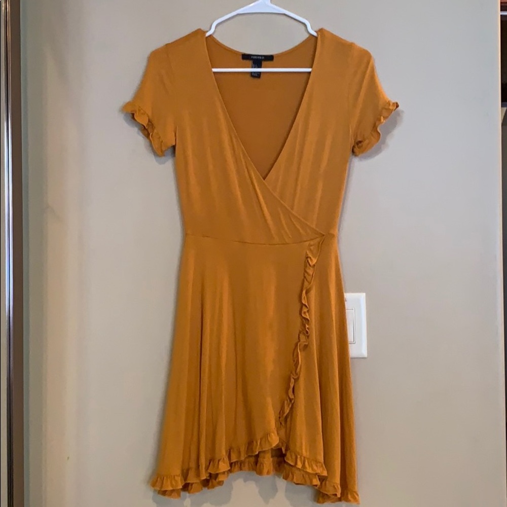 Women’s Orange Wrap Dress